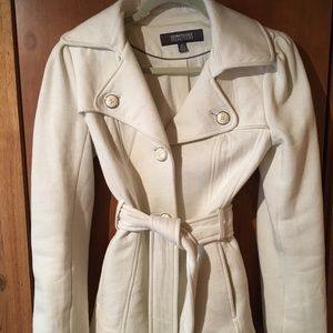 Cream Sweat-Shirt Coat
